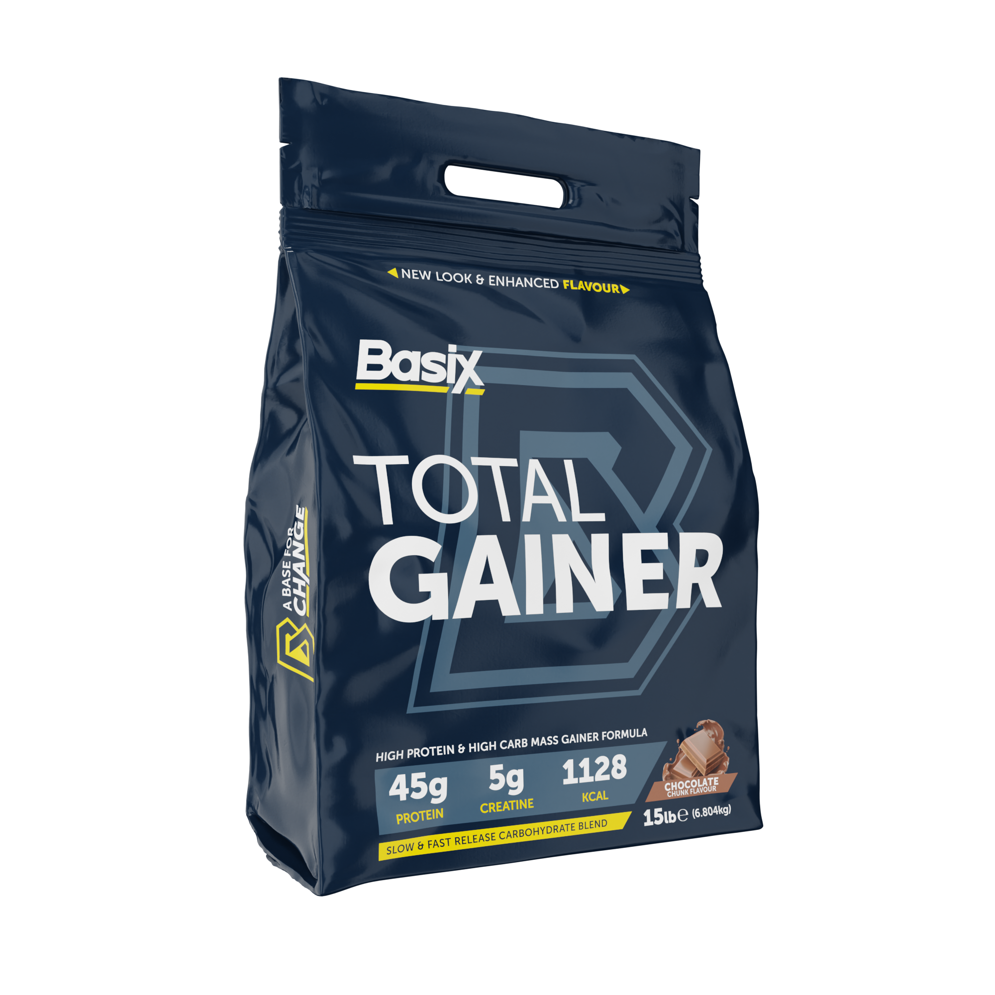 total-gainer-chocolate بيزيكس جين توتال جينر 15 رطل - Basix Gain Total Gainer 15LBs - الصورة 1