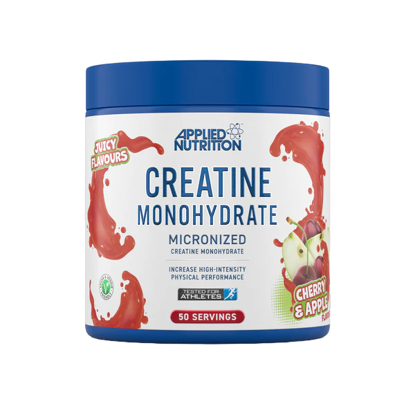 Flavoured-Creatine-Monohydrate-250g-Cherry-_-Apple_600x600-PhotoRoom.png-PhotoRoom أبليد نيوترشن كرياتين – 250 جرام - Applied Nutrition Creatine – 4250mg – 50 Servings – 250g - الصورة 1