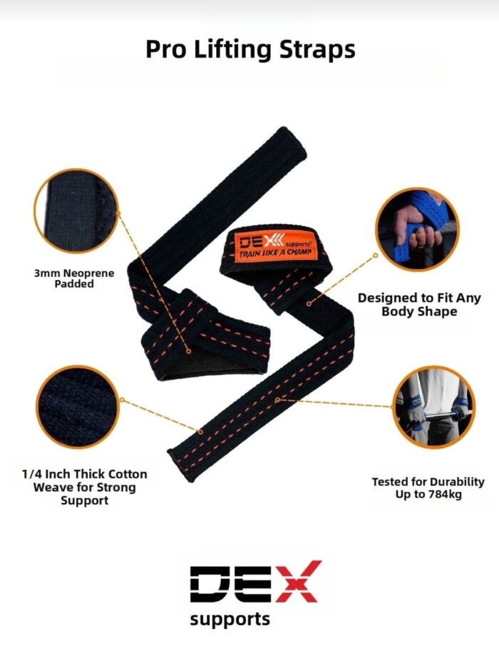 ⁦شدّاد حبل لرفع الأثقال – Lifting Straps⁩ - الصورة ⁦3⁩