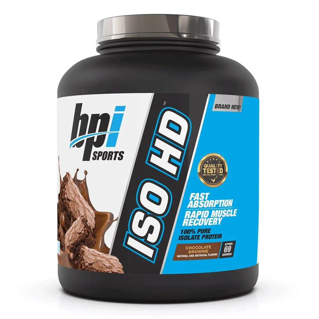 bpi-sports-iso-hd-100-pure-isolate-protein-chocolate-brownie-548-lbs-523213 بي بي آي آيزو إتش دي بروتين آيزوليت – 5.48 رطل - BPI ISO HD Pure Isolate Protein – Chocolate Brownie – 5.48LBs - الصورة 1