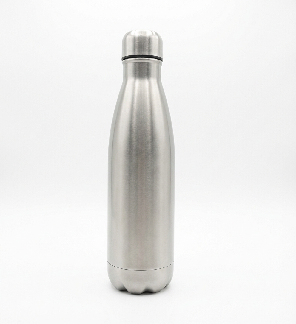 generated_image_a20a355d-8bb5-46ab-ad31-7537f92bac10 مطارة ستيل – طول 27 سم - Stainless Steel Water Bottle – 27cm - الصورة 1