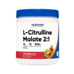 Nutricost L-Citrulline Malate 2:1 300gm | سيترولين مالات لدعم ضخ الدم والأداء الرياضي – 98 حصة