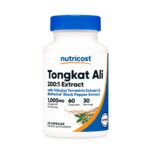 Nutricost Tongkat Ali 1000 mg | 60 كبسولة نباتية | مستخلص تونكات علي 200:1