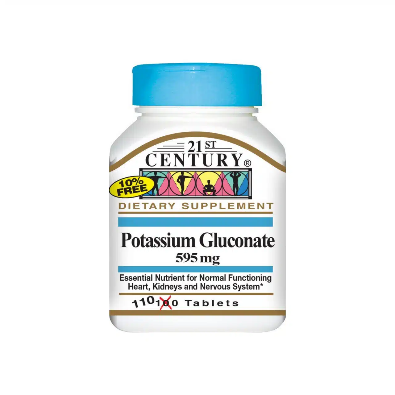 9172394__1483973959__42147 21st Century بوتاسيوم جلوكونات 595 مجم 110 قرص | Potassium Gluconate - الصورة 1