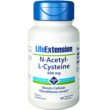 Life-Extension-N-Acetyl-L-Cysteine-600-mg-60-vegcaps-L53467__28506 Life Extension N-Acetyl Cysteine (NAC) 600 مجم | 60 كبسولة لدعم مضادات الأكسدة وصحة الكبد - الصورة 1