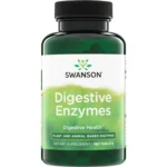 Swanson Anti-Gas Enzyme 90 كبسولة نباتية | إنزيمات هضم لتقليل الغازات والانتفاخ ودعم الهضم