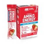 Optimum Nutrition Essential Amino Energy + Electrolytes Stick Packs | 7 أكياس | أحماض أمينية مع إلكتروليتات وطاقة