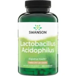 Swanson Lactobacillus Acidophilus 1 Billion CFU | 100 كبسولة | بروبيوتيك لدعم صحة الجهاز الهضمي وتوازن البكتيريا النافعة