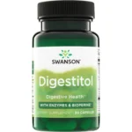 Swanson Digestitol مع الإنزيمات وBioPerine® | 60 كبسولة | إنزيمات هضم لدعم الهضم وامتصاص العناصر الغذائية