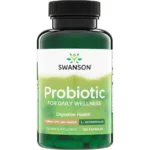 Swanson Probiotic for Daily Wellness 1 Billion CFU | 120 كبسولة | بروبيوتيك لدعم صحة الجهاز الهضمي وتوازن البكتيريا النافعة
