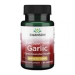 Swanson Full Spectrum Garlic 400 مجم | 60 كبسولة | ثوم طبيعي لدعم صحة القلب والمناعة