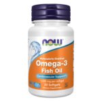 NOW Foods Omega-3 Fish Oil | زيت السمك أوميجا 3 – 30 كبسولة جيلاتينية