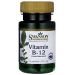 Swanson Vitamin B-12 500 Mcg | فيتامين B12 بتركيز 500 ميكروغرام – 30 كبسولة